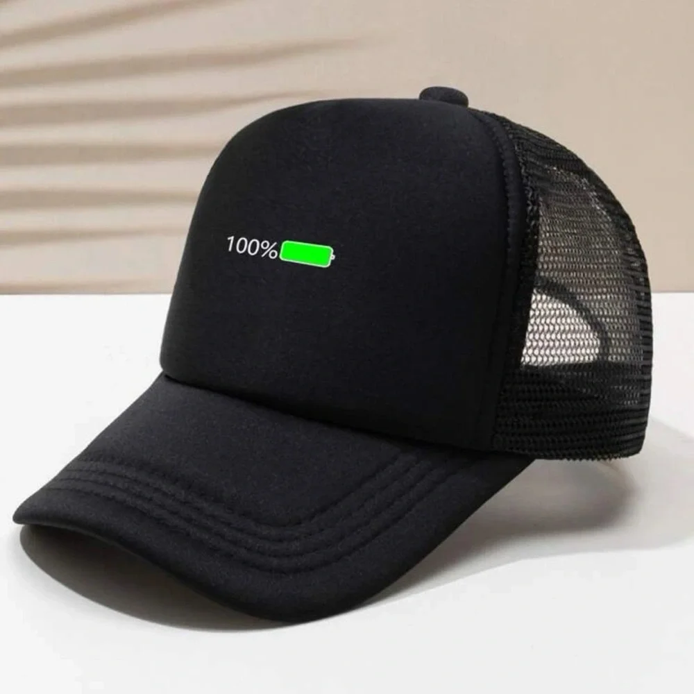 Men Letter Graphic Trucker Hat - Picture 2 of 4